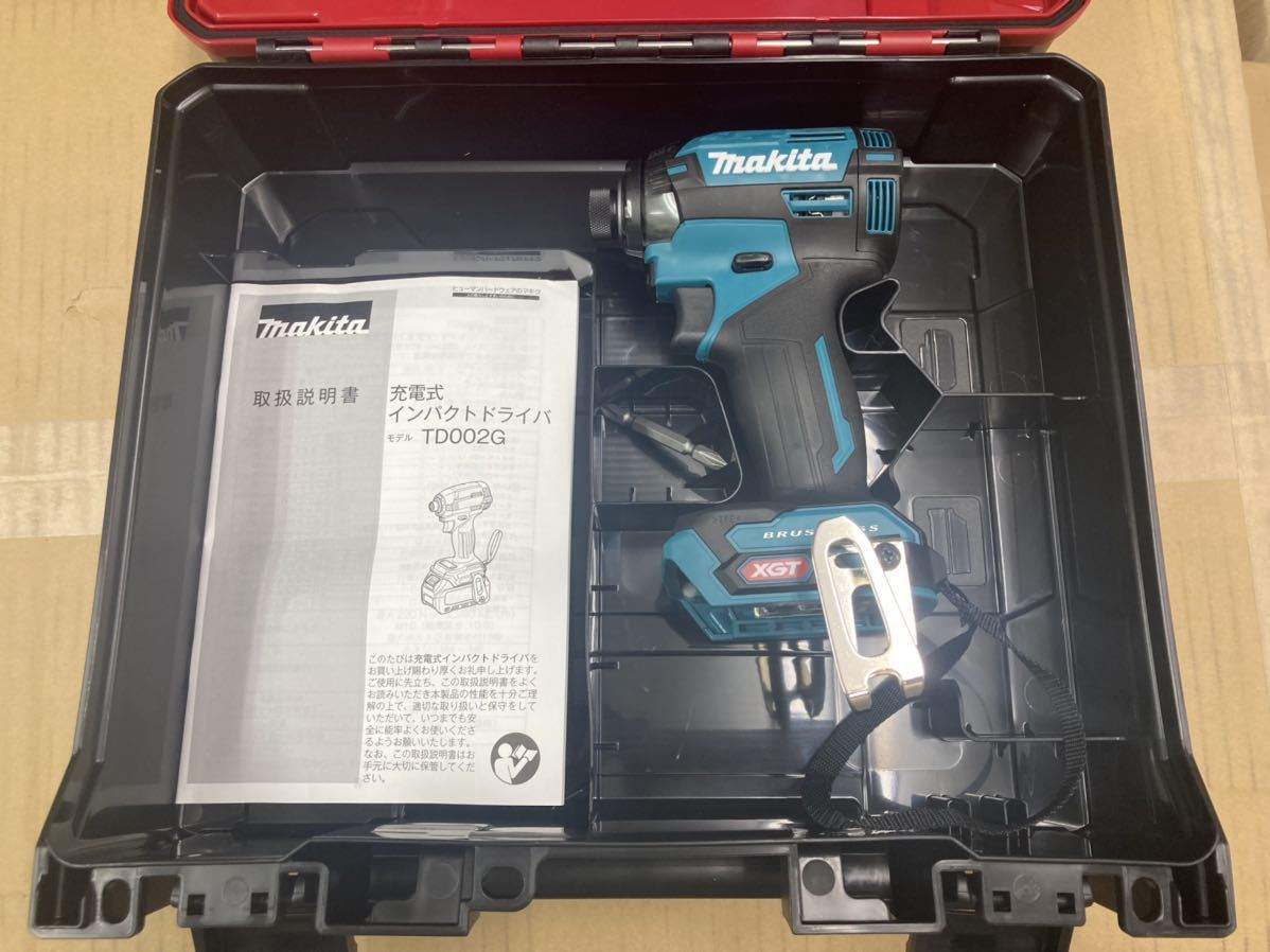 新品 マキタ TD002GRDX 40Vmax TD002 ブルー 本体 ケース 純正セット BL4025 BL4040 バッテリー DC40RA 対応 TD001後継機