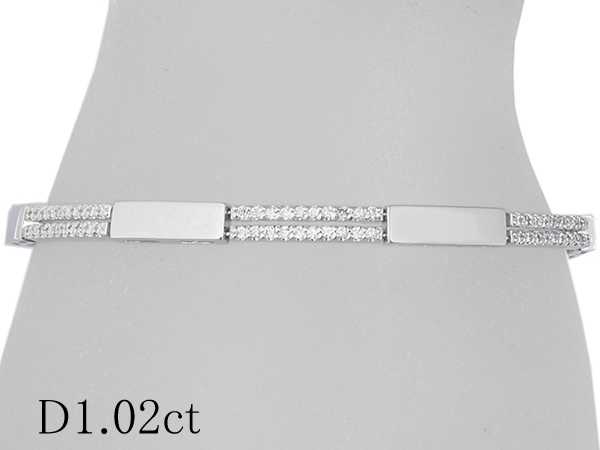 あなたにおすすめの商品 ダイヤモンド/1.02ct K18WG ブレスレット