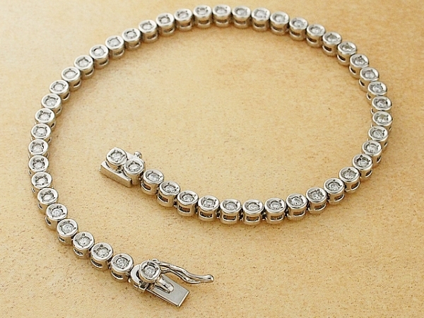 玄関先迄納品 ダイヤモンド/1.00ct プラチナ Pt850 ブレスレット