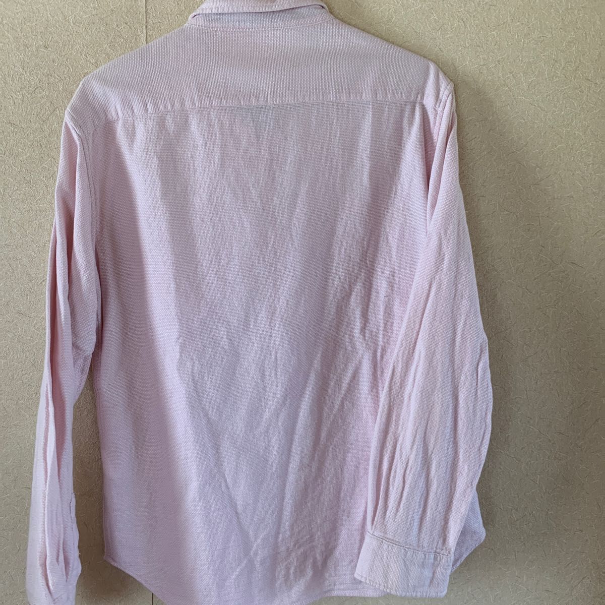 メンズシャツＬサイズ(薄いピンク) 長袖シャツ