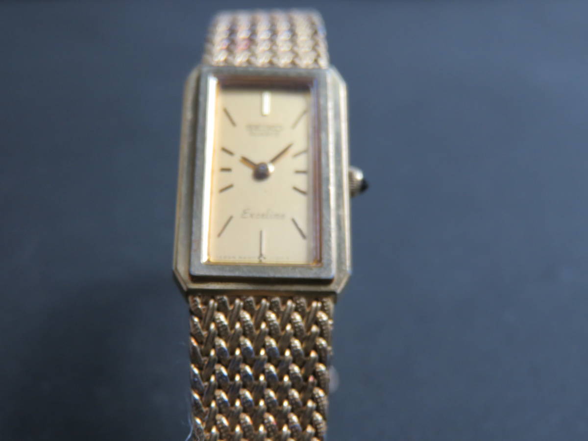  Seiko SEIKO Exceline EXCELINE кварц 2 стрелки оригинальный ремень 8420-6540 женский женские наручные часы U573 работа товар 