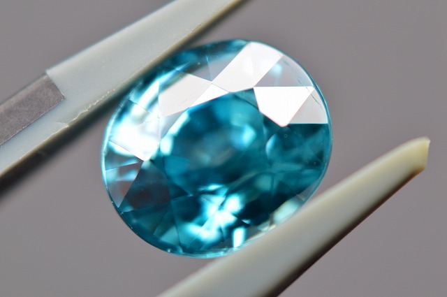  natural blue zircon loose approximately 5.446ct Dub ring oval GRJso-ting gem jewelry animation have hyacinth .CR-083