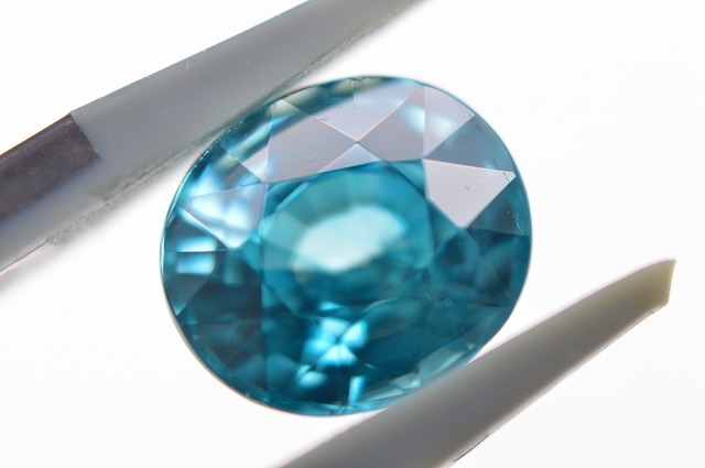  natural blue zircon loose approximately 5.446ct Dub ring oval GRJso-ting gem jewelry animation have hyacinth .CR-083