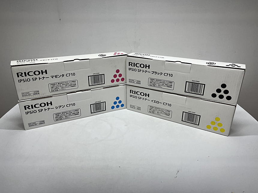 C-547[ new goods ] Ricoh RICOH IPSiO SP toner C710 K/C/M/Y black / Cyan / magenta / yellow 4 color 4 pcs set original 