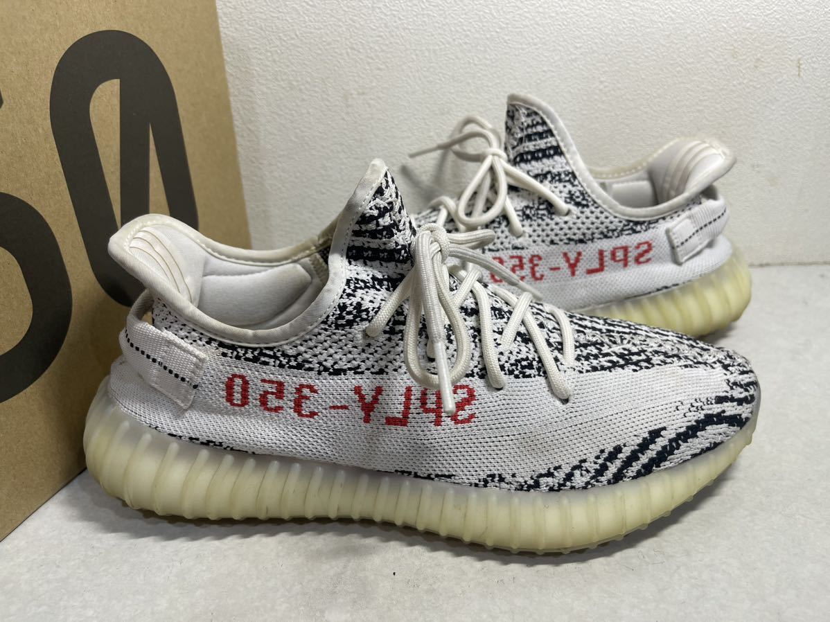 adidas YEEZY BOOST イージーブースト 350V2 CP9654 ZEBRA ゼブラ US8.5 USED_画像3