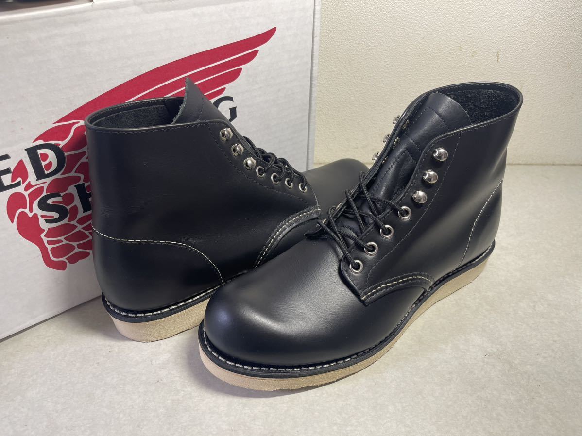 REDWING レッドウイング 8165 アイリッシュセッター 黒プレーントゥ 犬タグ復刻 US8 D 未使用_画像1