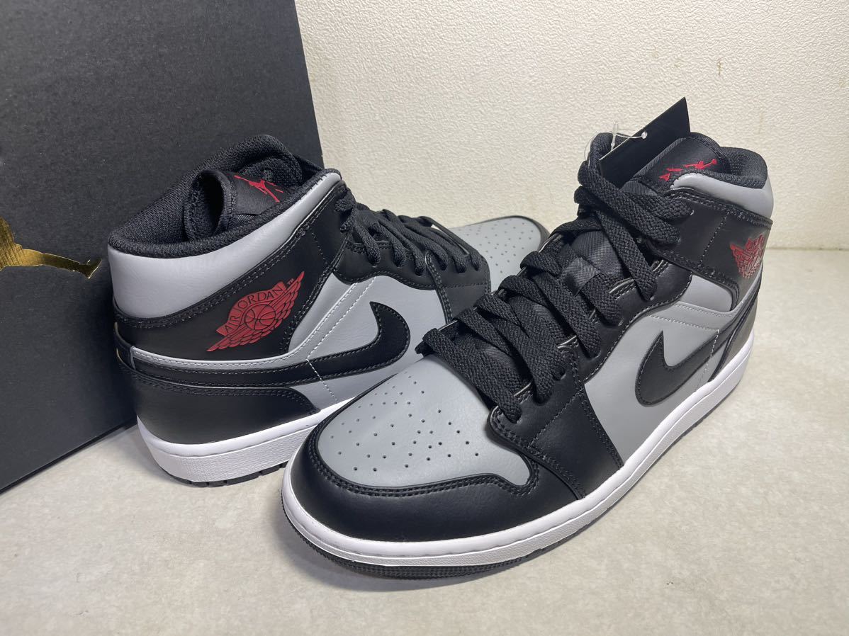 AIR JORDAN 1 MID エア ジョーダン 1 ミッド SHADOW RED US10 国内正規 未使用 554724-096