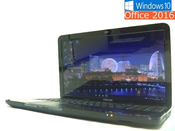 大容量 最新OS ノートパソコン 東芝 dynabook Windows10 Office2016 メモリ 4GB HDD 750GB Core i5 3210M BD-RE T552 D9