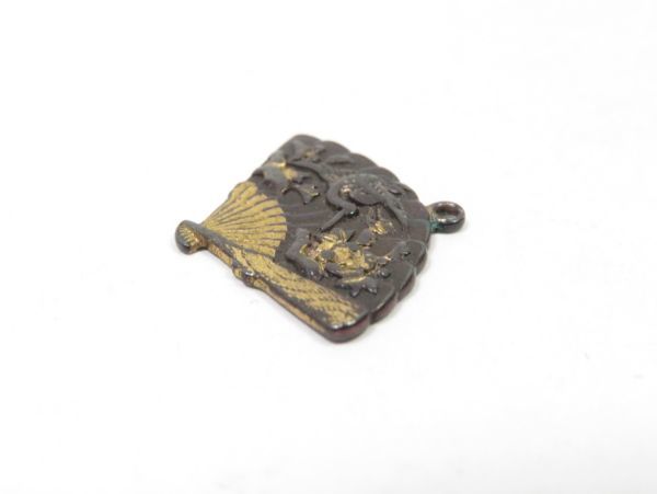 【4952】堤物／明治時代　オリジナル　金物　金具　センス彫金（初品・買取品）_画像5
