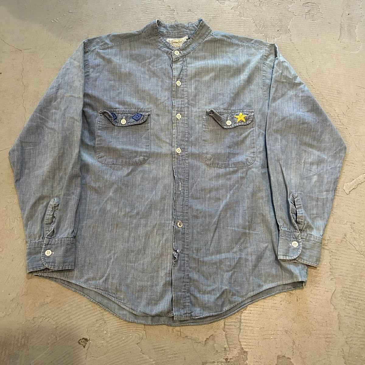 高知インター店】 L シャンブレーシャツ 70s 60s ビンテージ Line