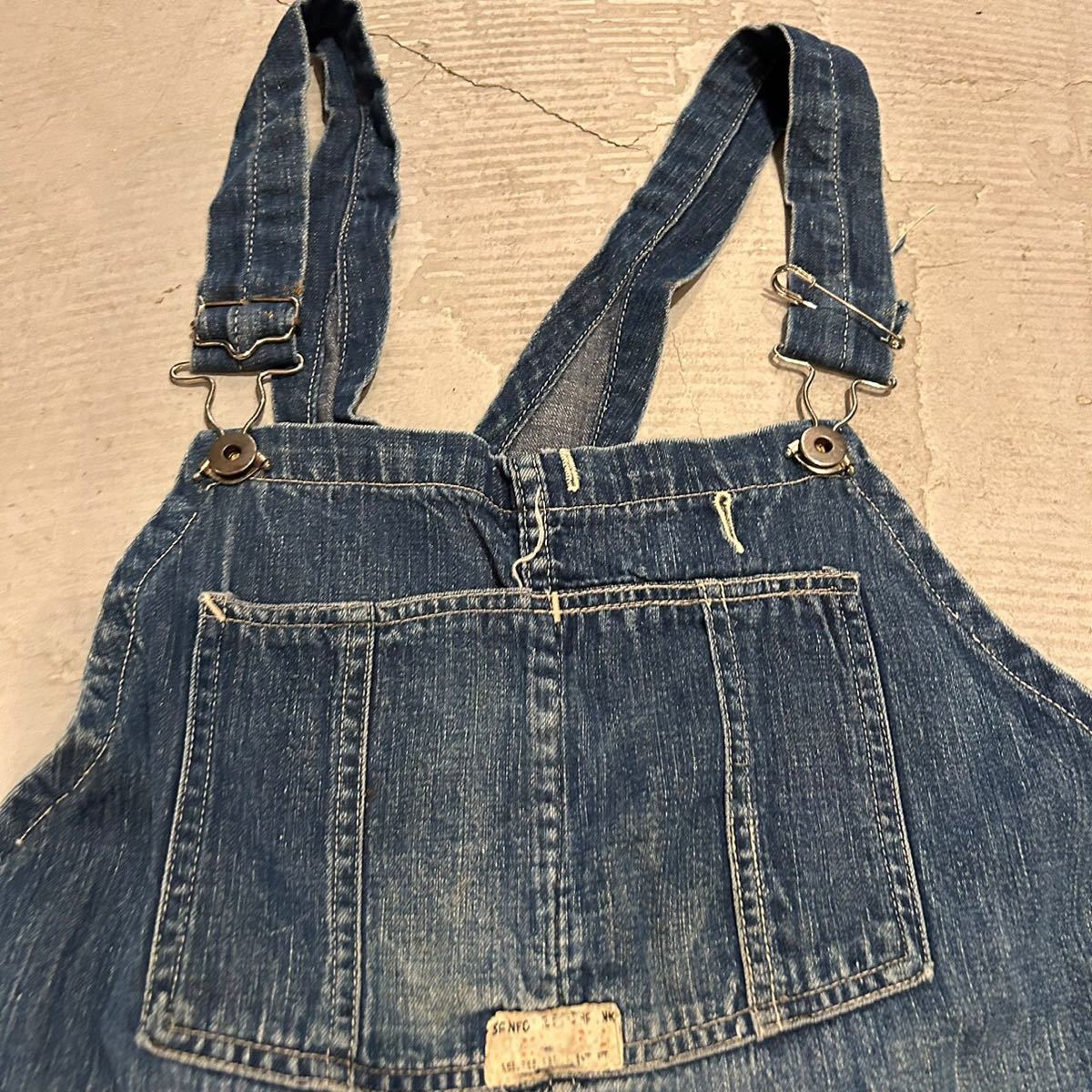 KINGCOT FABRIC ビンテージ 30s 40s デニム オーバーオール W41程