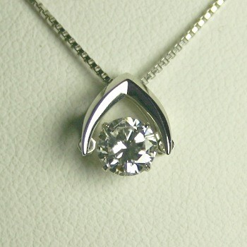 ダイヤモンド ネックレス 一粒 プラチナ 0.3カラット 鑑定書付 0.340ct Gカラー VVS1クラス 3EXカット H&C CGL