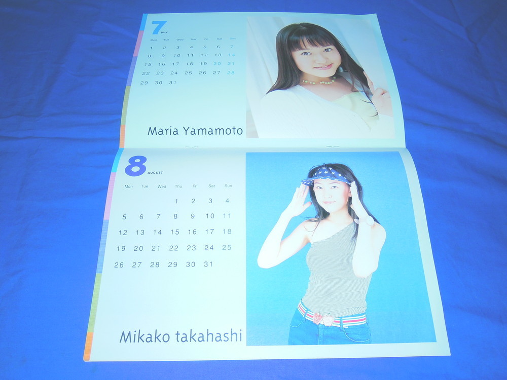 V015b 2002 year fresh voice actor calendar ( voice actor Grand Prix 2002 year 1 month number appendix )