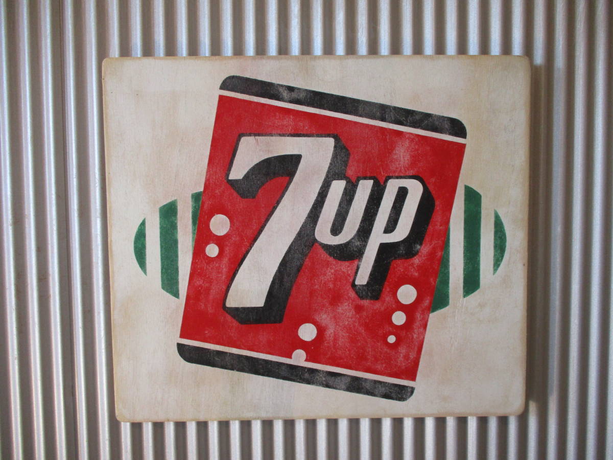 Yahoo!オークション - ビンテージサイン木製看板 検)7up