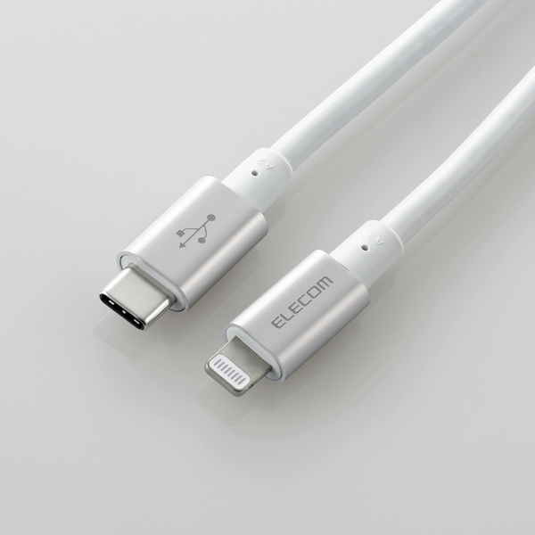 USB-C to Lightningケーブル [C-Lightning] 2.0m Apple正規ライセンス取得 新設計スリム耐久ケーブル採用 耐久仕様タイプ: MPA-CLPS20SV_画像2