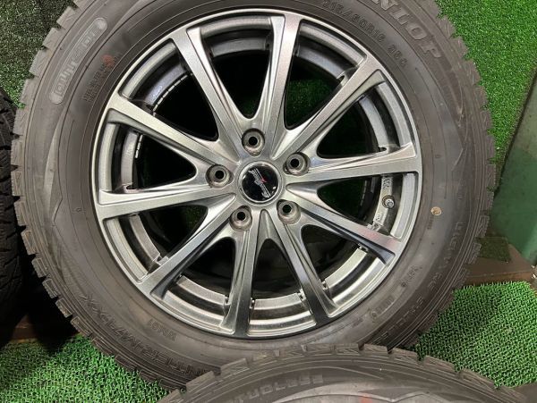 ダンロップ　ウィンターマックスWM01　215/60R16　アルミホイール付き　4本　6.5J　ET53/5H　114.3　溝あり　スタッドレスタイヤ_画像5