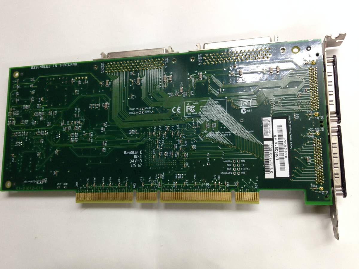  guaranteed HP A6829A A6829-60101 LSI22915 Dual channel ULTRA 160 LVD SCSI adapter board 