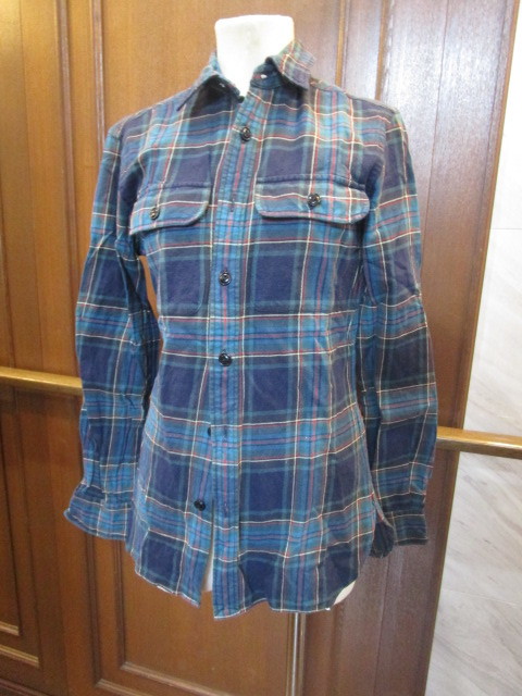 RALPH LAUREN レディース長袖チェック柄シャツ　2号　155/84A