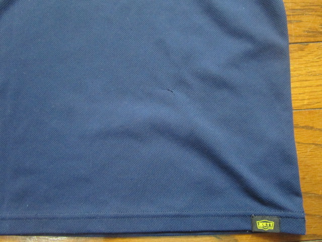 ZETT 子供用半袖Tシャツ　140cm　ネイビー色_画像3