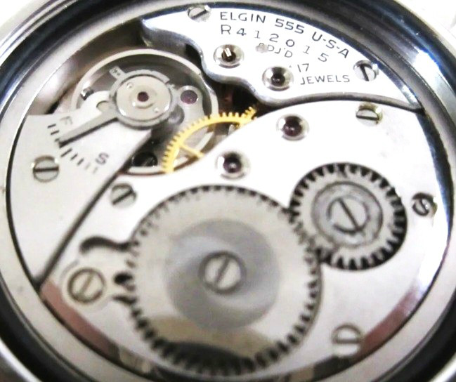 OH済 Elgin エルジン ミリタリー 手巻き 石 アメリカ製 第二次世界