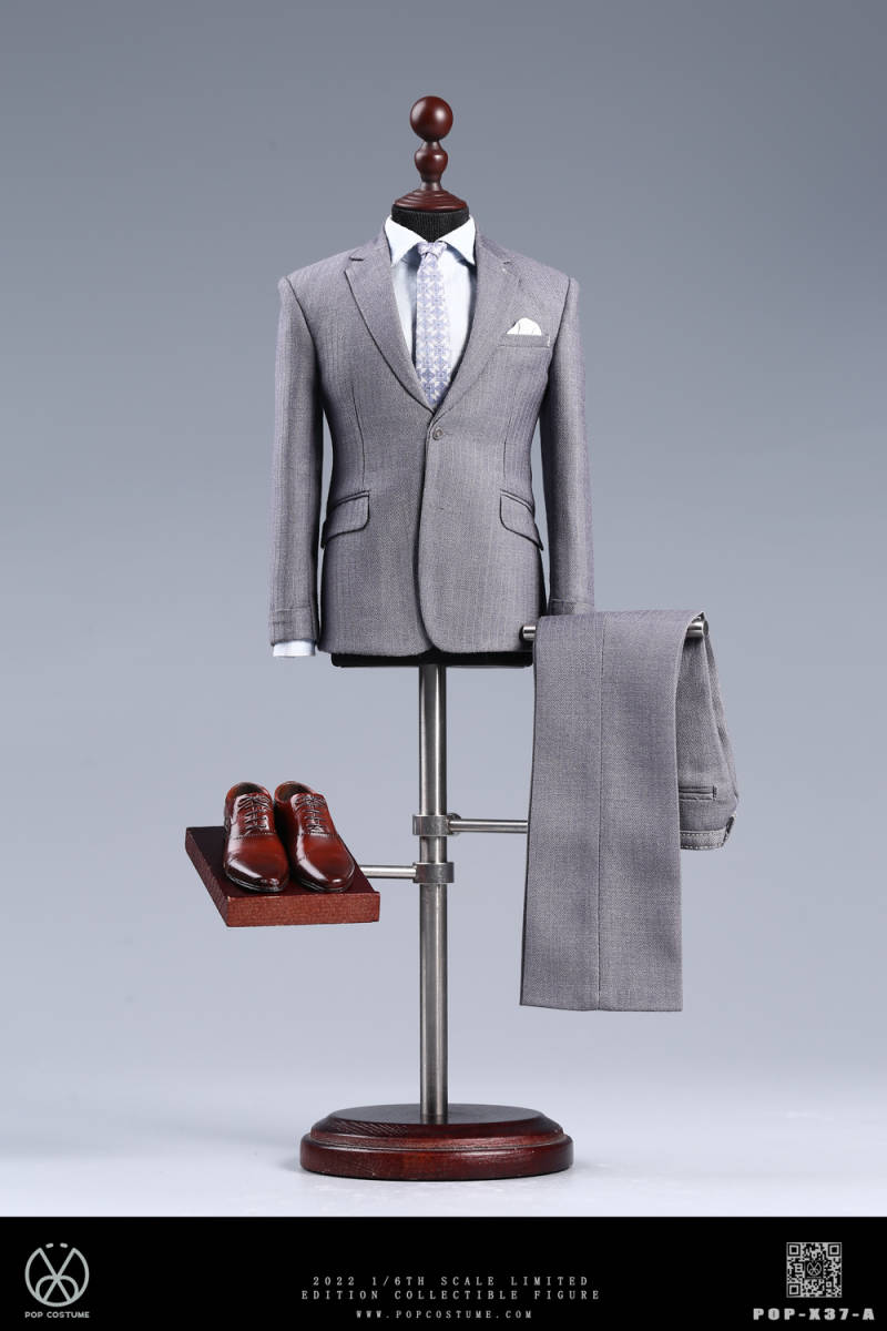 訳あり商品 1/6スケール X37A POPtoys 男性用ビジネススーツ suit