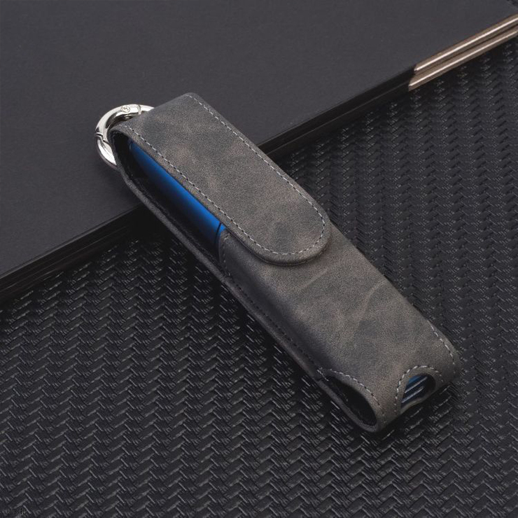  adult good-looking gray Iqos 3 multi for case cover protection accessory stylish case electron cigarettes new model newest PU leather simple 