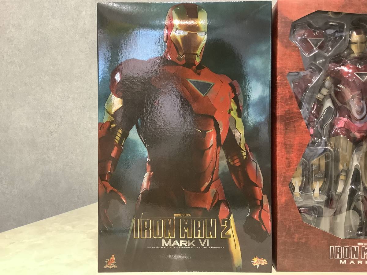 8765 1円〜 未開封保管品 ホットトイズ ムービー・マスターピース 1/6 MMS 132 IRON MAN 2 アイアンマン MARK VI_画像2