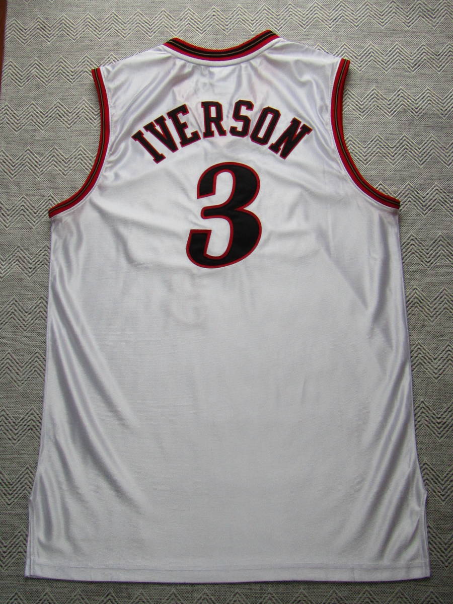 【美品】 NBA 76ers IVERSON ＃3 アレン・アイバーソン　SXERS ユニフォーム セブンティ・シクサーズ　バスケ ジャージ