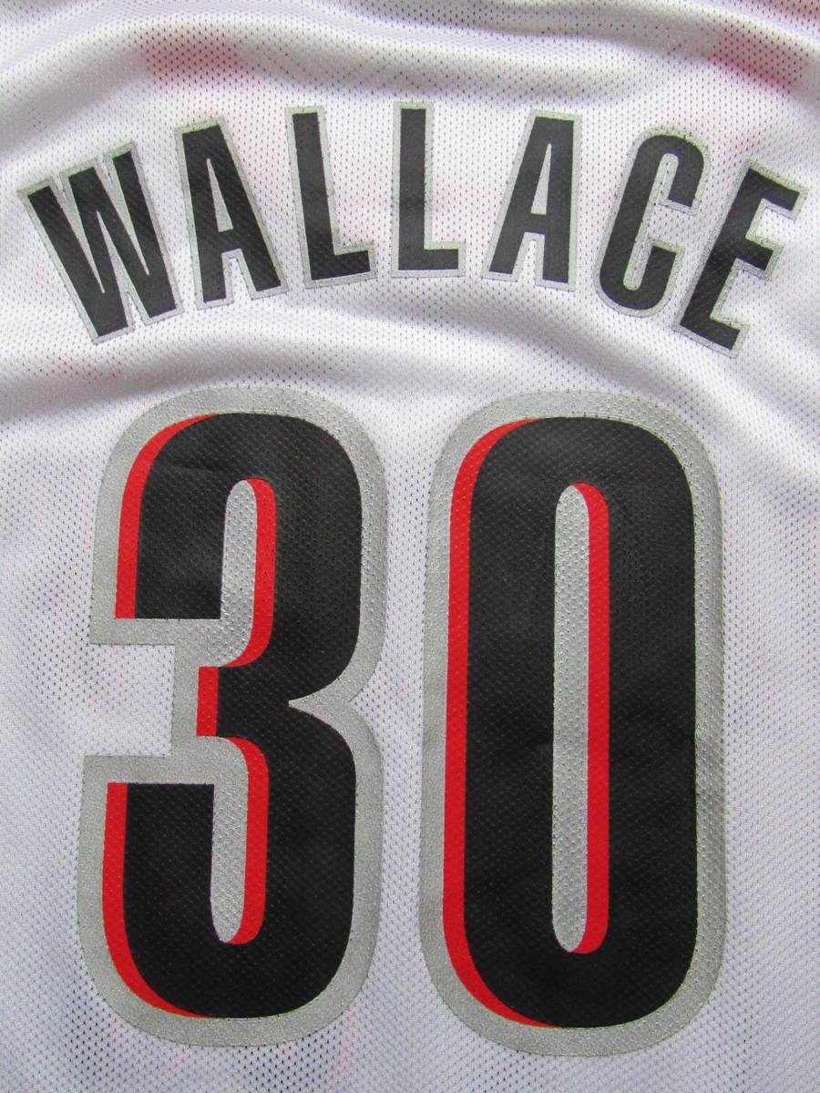 美品】 NBA BLAZERS ラシード・ウォレス WALLACE #30 ポート 美品】 NBA BLAZERS ラシード・ウォレス WALLACE #30 ポート