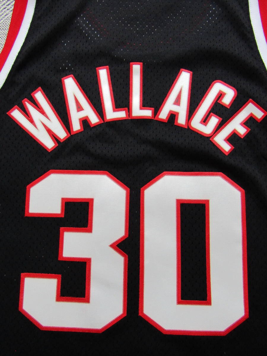 【希少】 NBA BLAZERS ラシード・ウォレス WALLACE #30 ポートランド・ブレイザース NIKE ナイキ製　ユニフォーム　ジャージ　刺_画像5