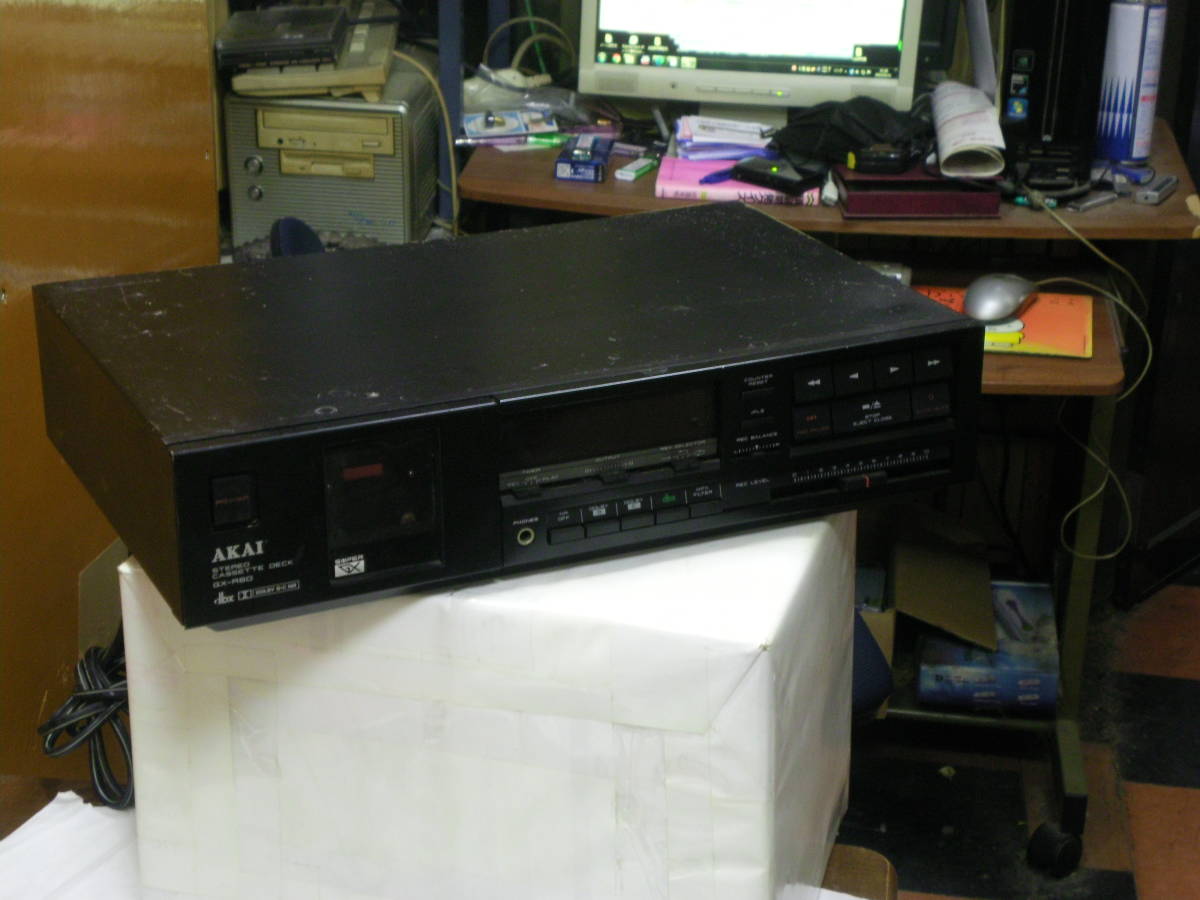 同梱不可】 GX-R60 アカイ AKAI カセットデッキ[ STEREO 送料込 約