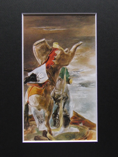 国吉康雄、【飛び上がろうとする頭のない馬】、新品高級額 額装付、年代物・希少画集画、状態良好、送料無料、絵画 風景画 3