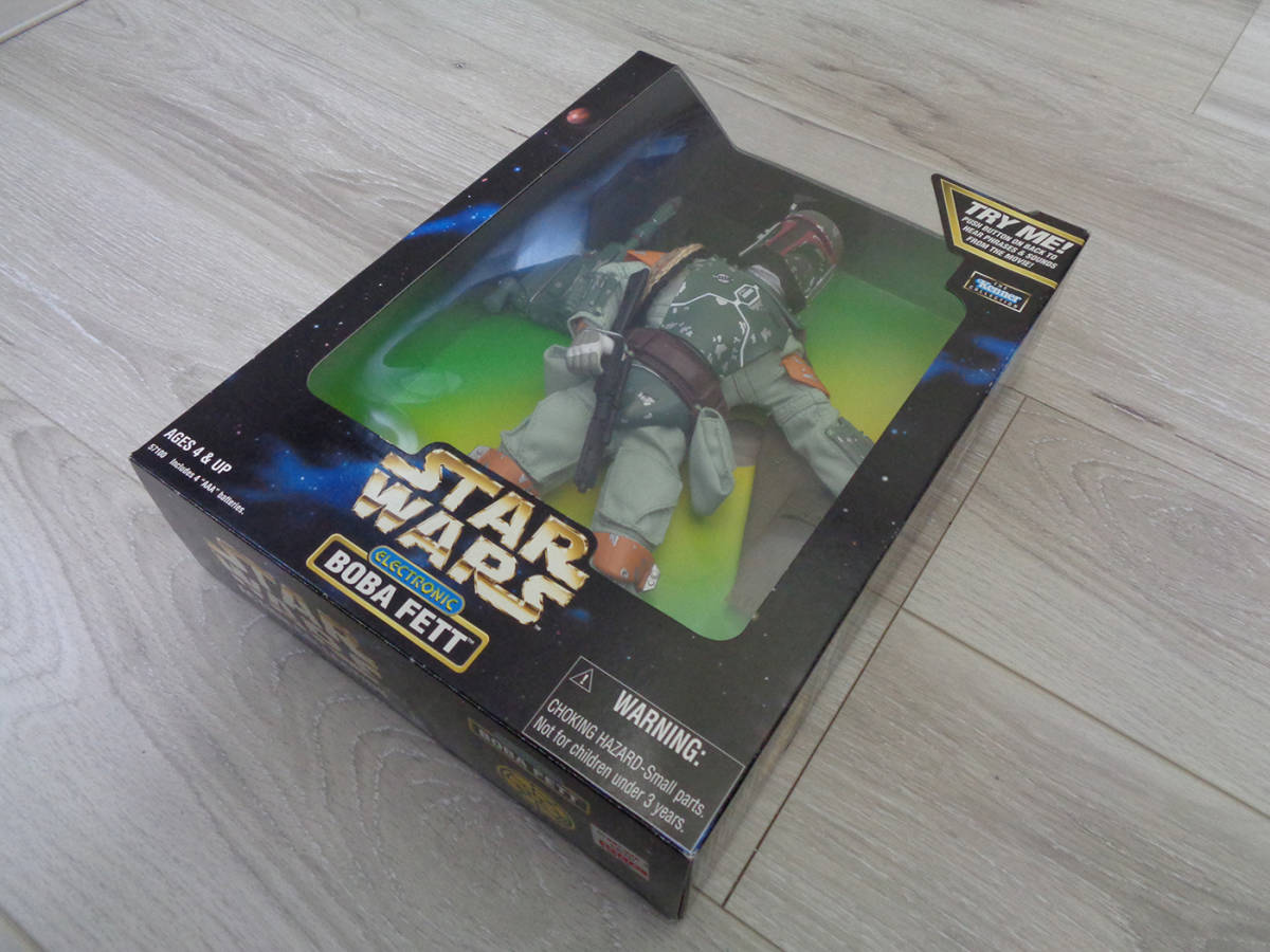 スターウォーズ 12インチ エレクトニック・ボバ・フェット ハズブロ Kenner Hasbro 1998年 新品 未開封 レア_画像1