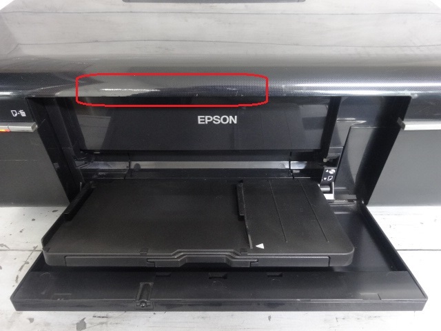 7779★ EPSON インクジェットプリンター EP-302 通電確認のみ ジャンク品_画像3