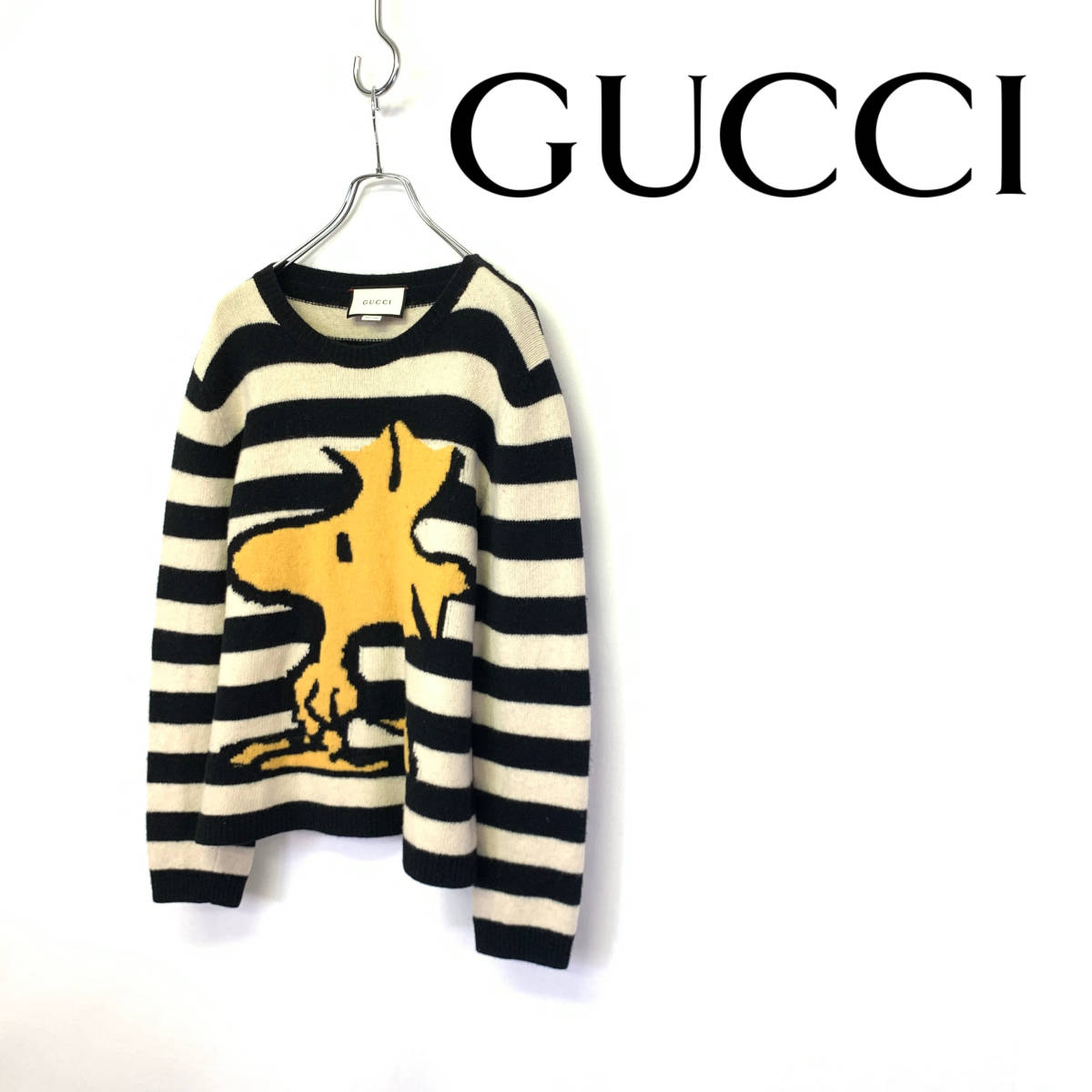 GUCCI × SNOOPY グッチ ウッドストック ボーダー ウール ニット
