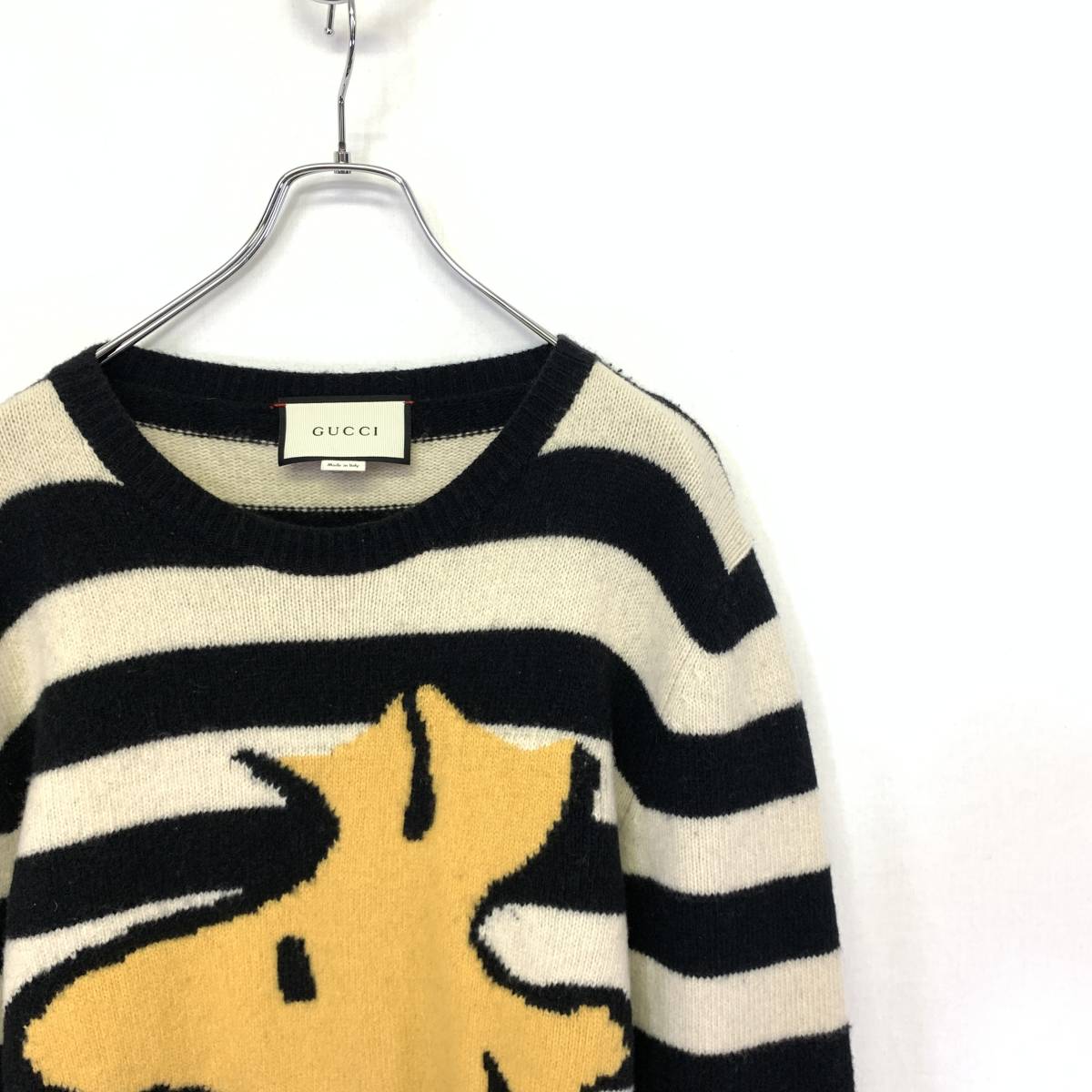 GUCCI × SNOOPY グッチ ウッドストック ボーダー ウール ニット