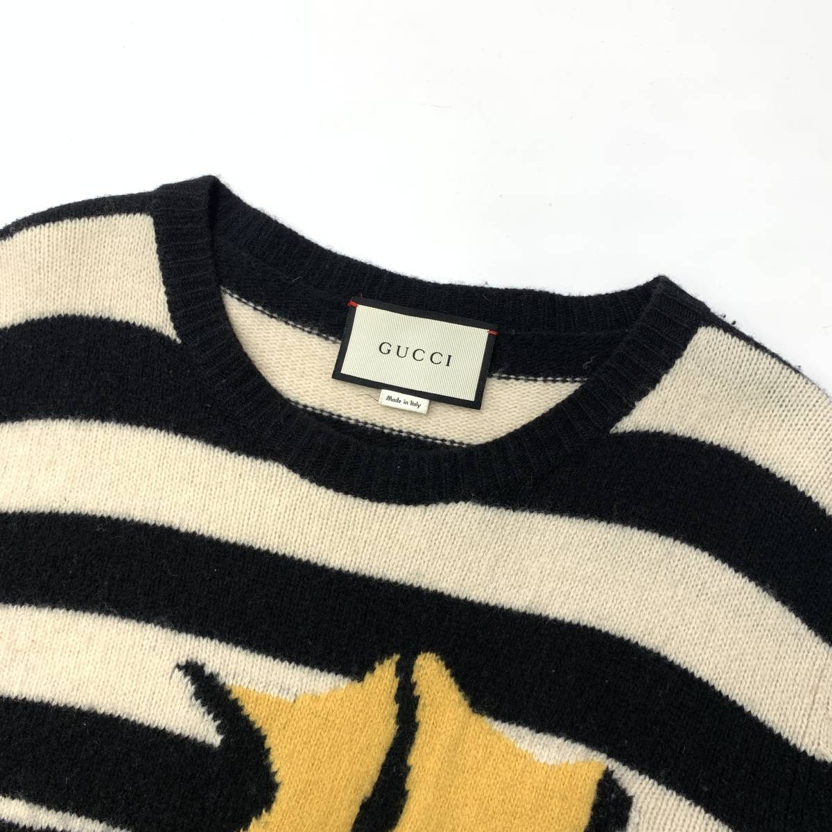 GUCCI × SNOOPY グッチ ウッドストック ボーダー ウール ニット