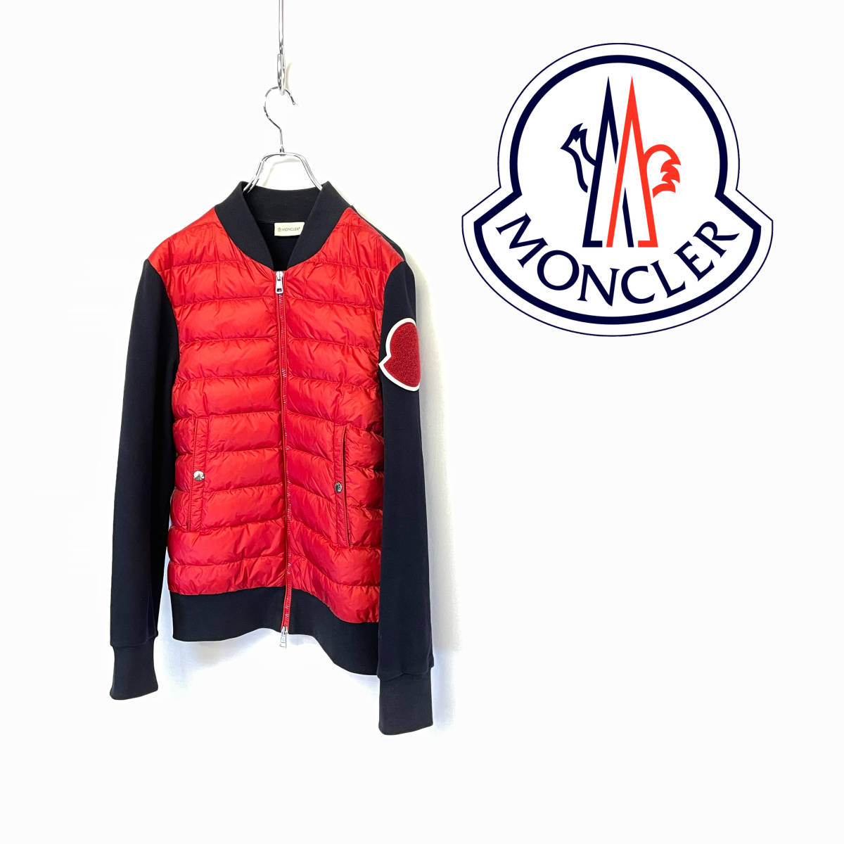 代購代標第一品牌－樂淘letao－MONCLER MAGLIA CARDIGAN モンクレール スモールロゴ ダウン カーディガン ジャケット