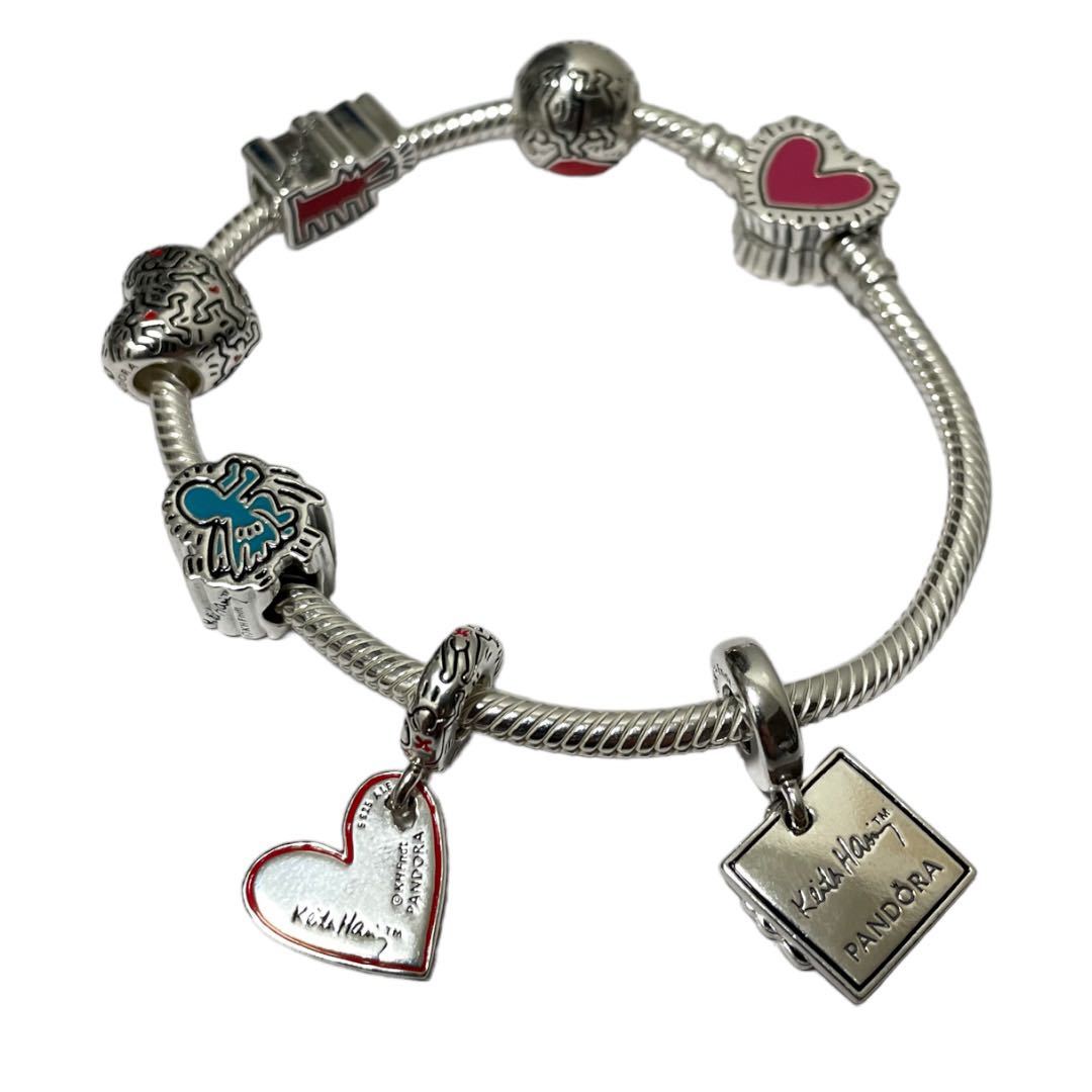 総額84700円【新品】KeithHaring x Pandora チャーム付き ブレスレット