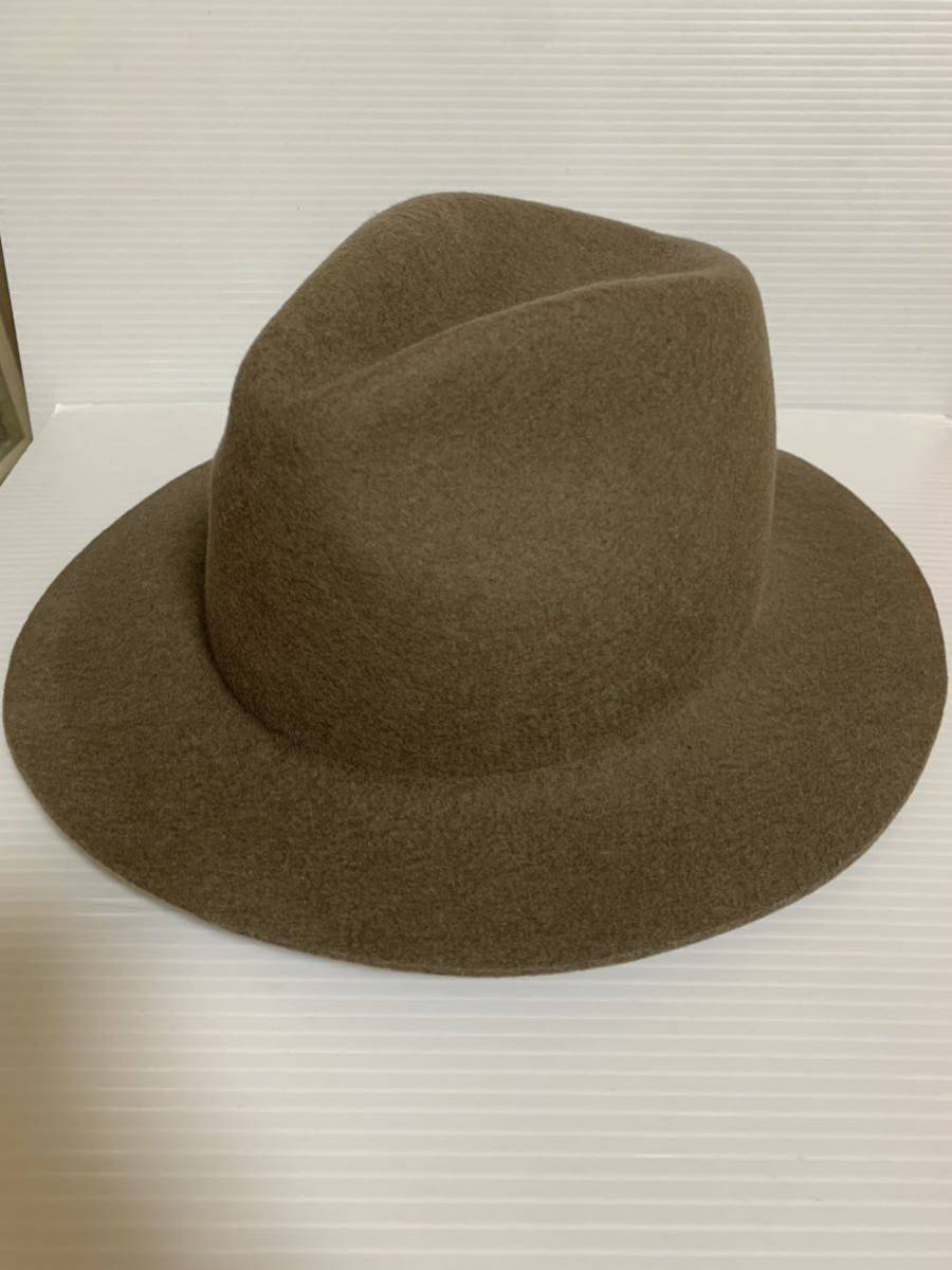 ☆未使用 KAMILAVKA カミラフカ zipper hat ジッパーハット ハット ブラウン 帽子 ウール