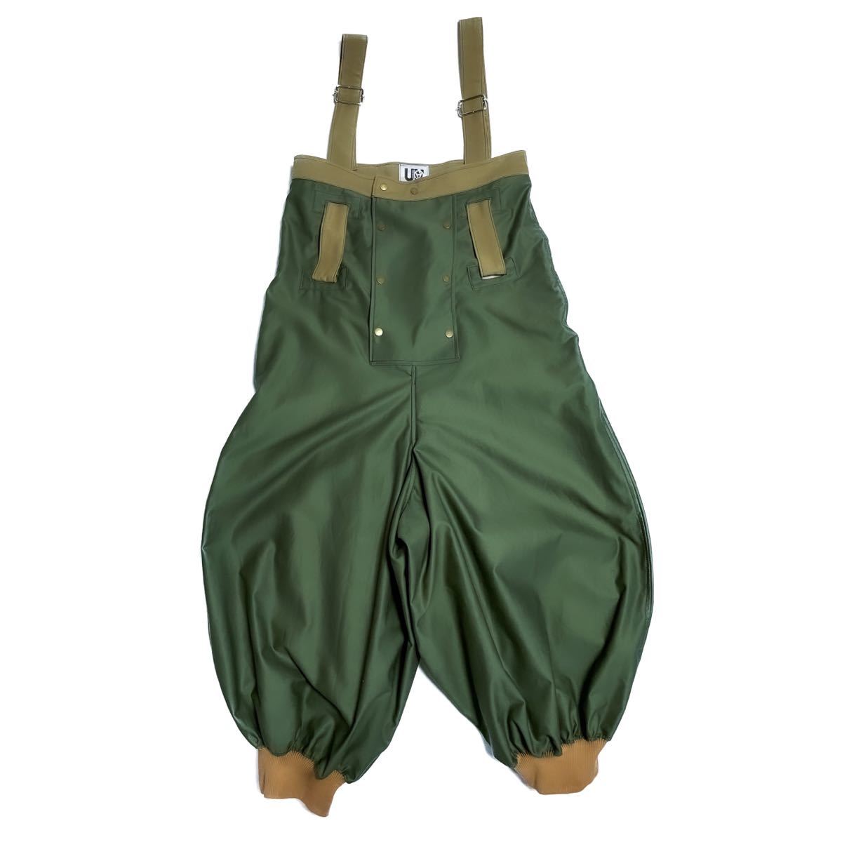  military high waist sarouel pants 2023040 Vintage old clothes Kapital overall overall wide pants 