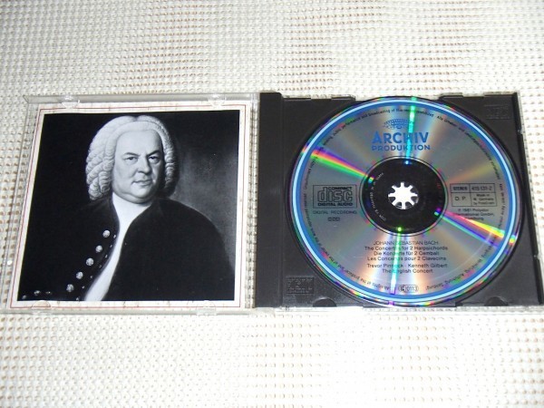 初期 西独 廃盤 バッハ 2台の チェンバロ 協奏曲 全集2 ピノック ギルバート BACH BWV 1060 1061 1062 Pinnock Gilbert F35A 50055 ARCHIV_画像2