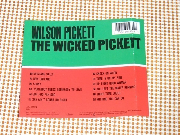 廃盤 Wilson Pickett ウィルソン ピケット The Wicked Pickett / Spooner Oldham Gene Miller Jimmy (Muscle Shoals Rhythm Section)参加_画像3