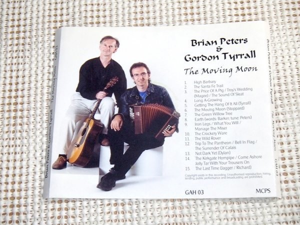 廃盤 Brian Peters & Gordon Tyrrall The Moving Moon / Gaho Music / 英国 実力派 デュオ イングリッシュ ～ アイリッシュ トラッド