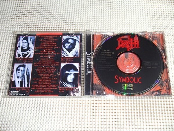 廃盤 ステッカー付 Death デス Symbolic シンボリック/Gene Hoglan ( Strapping Young Lad ) Chuck Schuldiner ( Slaughter )等在籍 メタル