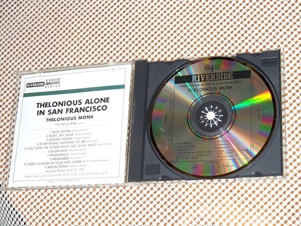 オリジナルマスター使用廃盤 Thelonious Monk セロニアス モンク Alone In San Francisco / 唯一無二の風格 ソロ ライヴ 名演 / VDJ 1549