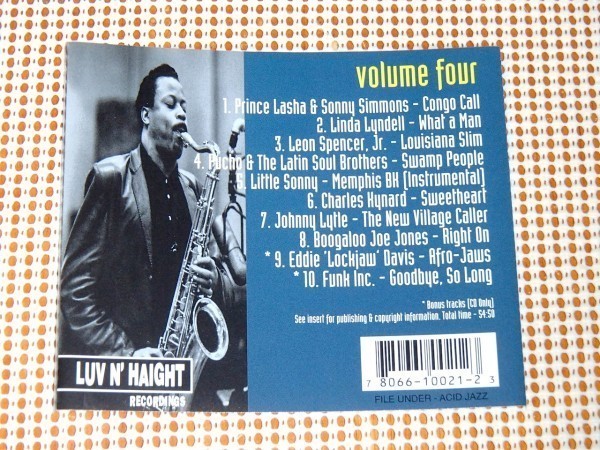 廃盤 Jazz Dance Classics volume four/ LUV N' HAIGHT 名コンピ/ Boogaloo Joe Jones Funk Inc Linda Lyndell Little Sonny Pucho 等収録の画像3