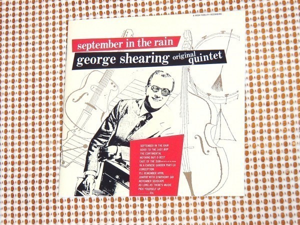 廃盤24bit+ルビジウム George Shearing Original Quintet ジョージ シアリング September In The Rain 九月の雨 /Marjorie Hyams John Levy_画像1