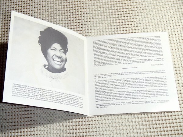 廃盤 Mahalia Jackson マヘリア ジャクソン Live In Antibes 1968/ France's Concert / Edward Robinson Ray Neapolitan ( Don Ellis Orch)