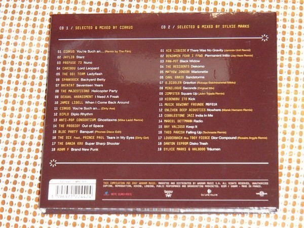 美品 廃盤 2CD Panik The Compil /パリ Elysee Montmartre でのクラブナイト をイメージ 良MIX / Jaylib Carl Craig Residents cirKus_画像3